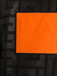 Maxi Monogram Hoodie With Logo Tape