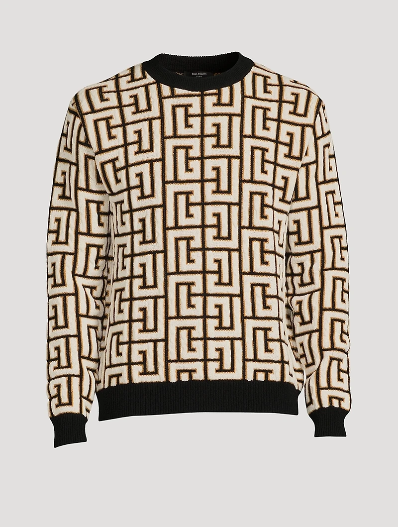 Monogram Blanket Sweater