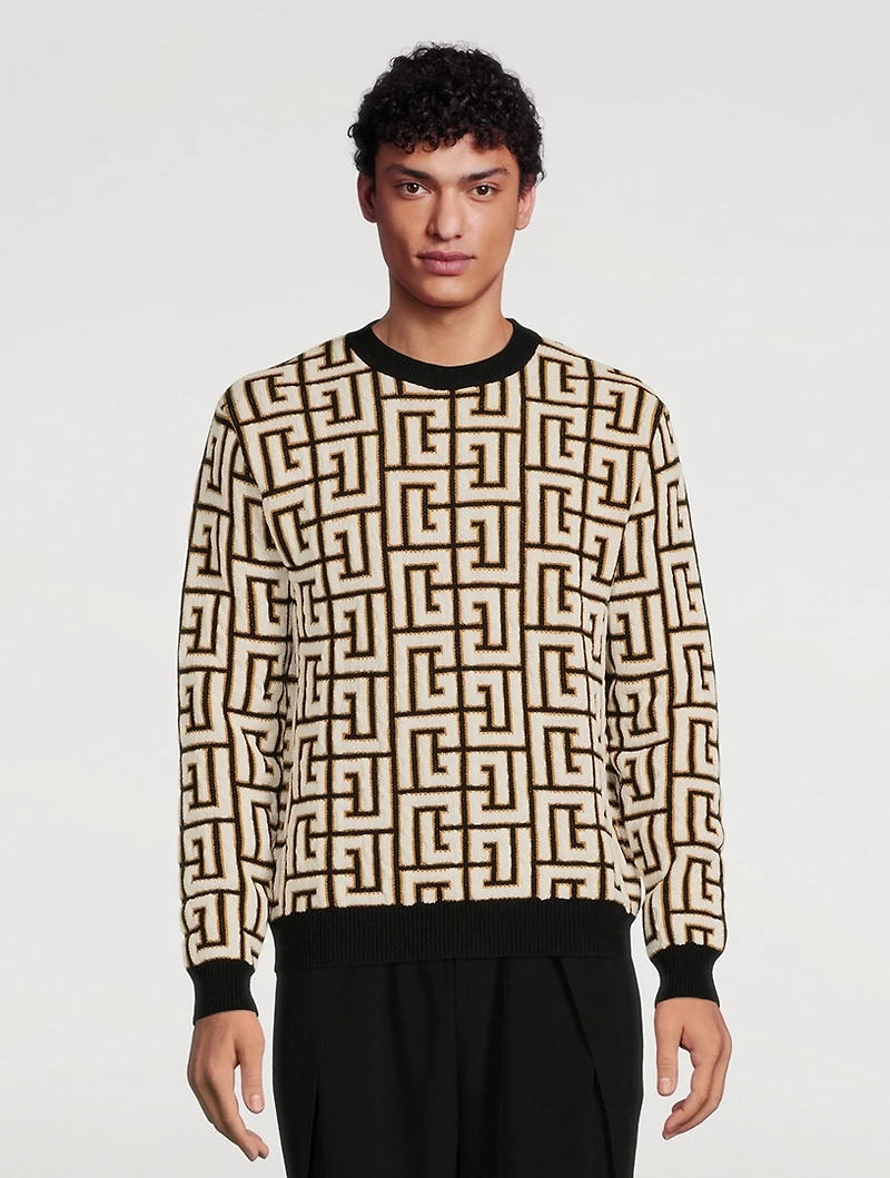 Monogram Blanket Sweater