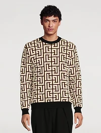 Monogram Blanket Sweater