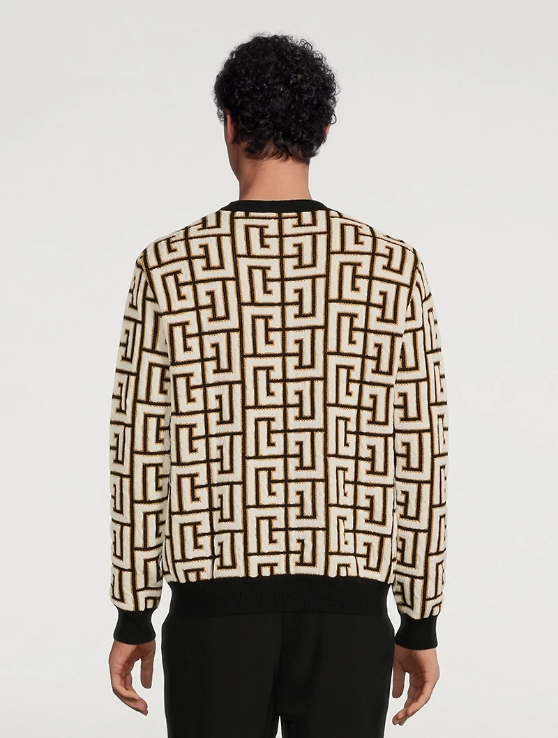 Monogram Blanket Sweater