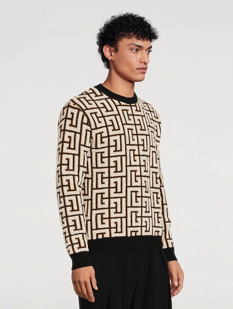 Monogram Blanket Sweater