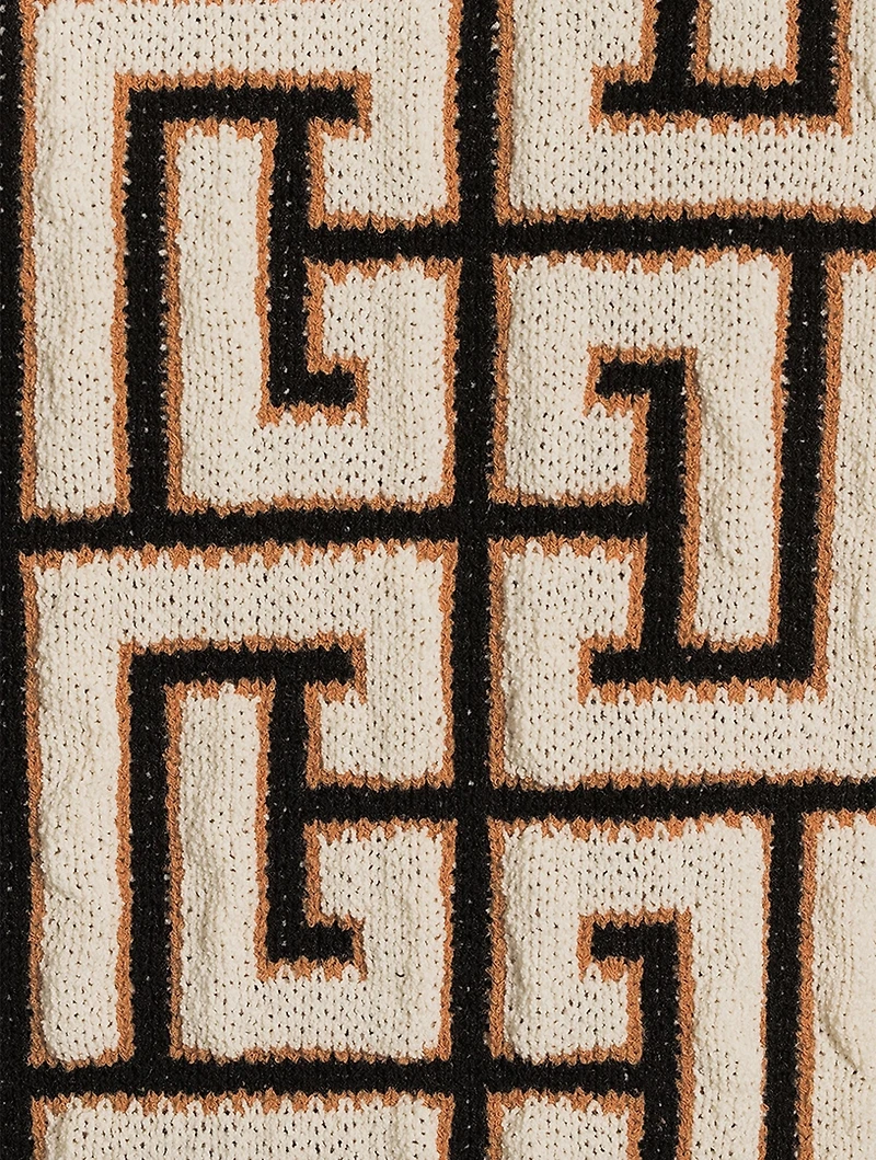 Monogram Blanket Sweater