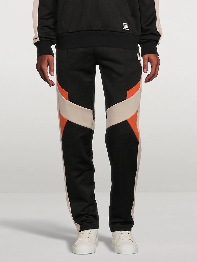 Cotton-Blend Colourblock Sweatpants