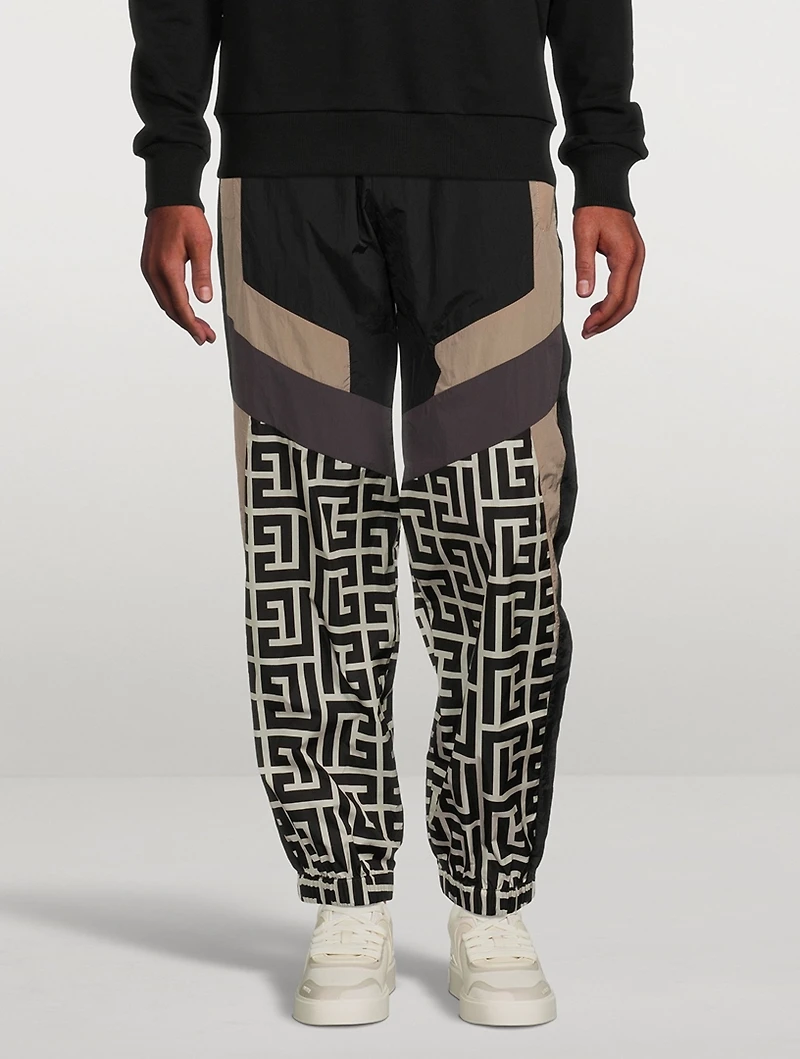 Monogram Nylon Track Pants