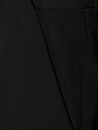 Crepe Pleated Pants