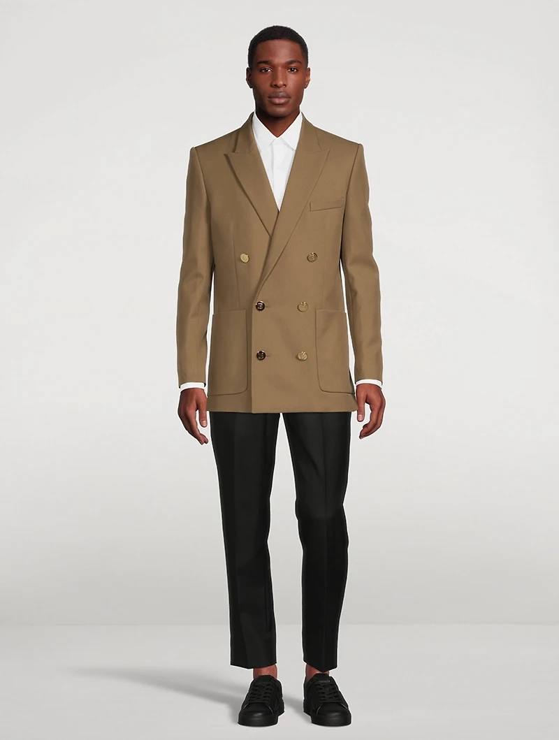 Wool Double-Breasted Jacket