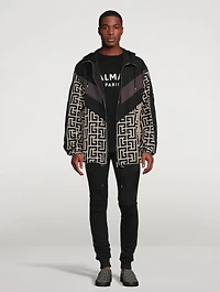 Nylon Track Jacket With Hood
