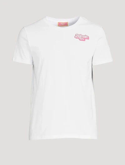 Balmain x Barbie Oversized T-Shirt With Rubber Patch