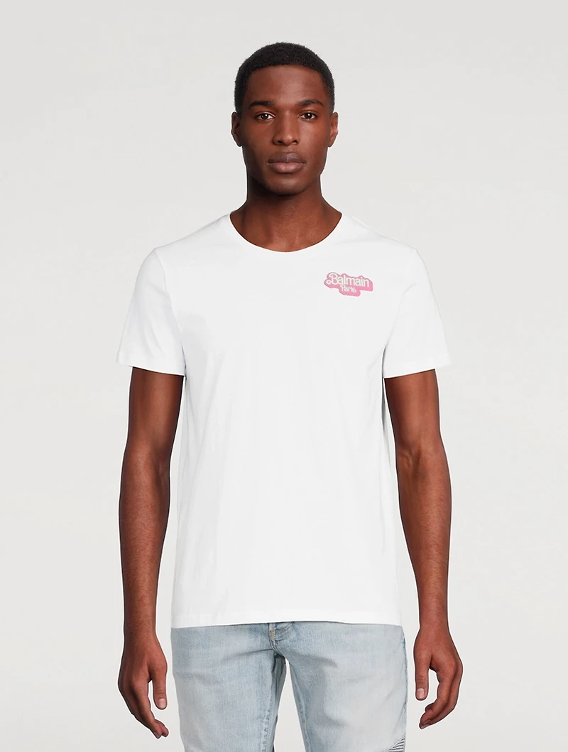 Balmain x Barbie Oversized T-Shirt With Rubber Patch