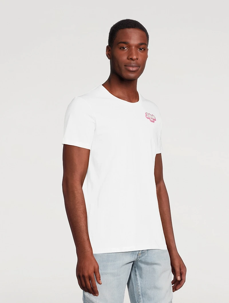 Balmain x Barbie Oversized T-Shirt With Rubber Patch