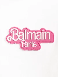 Balmain x Barbie Oversized T-Shirt With Rubber Patch