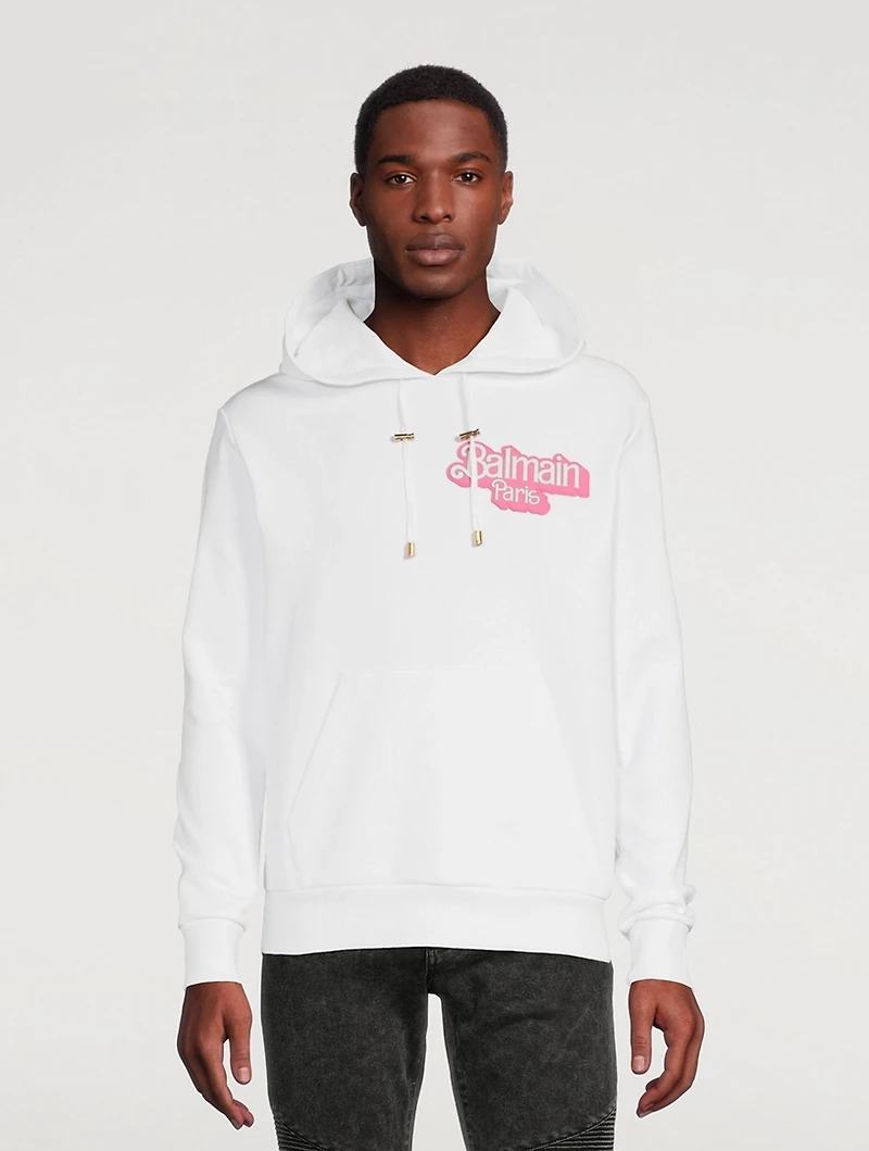Balmain x Barbie Hoodie With Rubber Patch