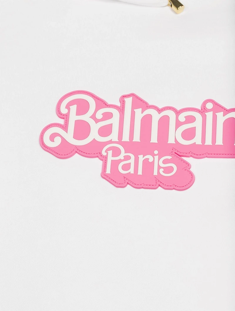 Balmain x Barbie Hoodie With Rubber Patch