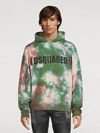 Cotton Hoodie Tie-Dye Print