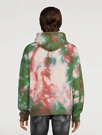 Cotton Hoodie Tie-Dye Print