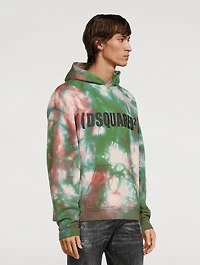 Cotton Hoodie Tie-Dye Print