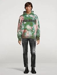 Cotton Hoodie Tie-Dye Print