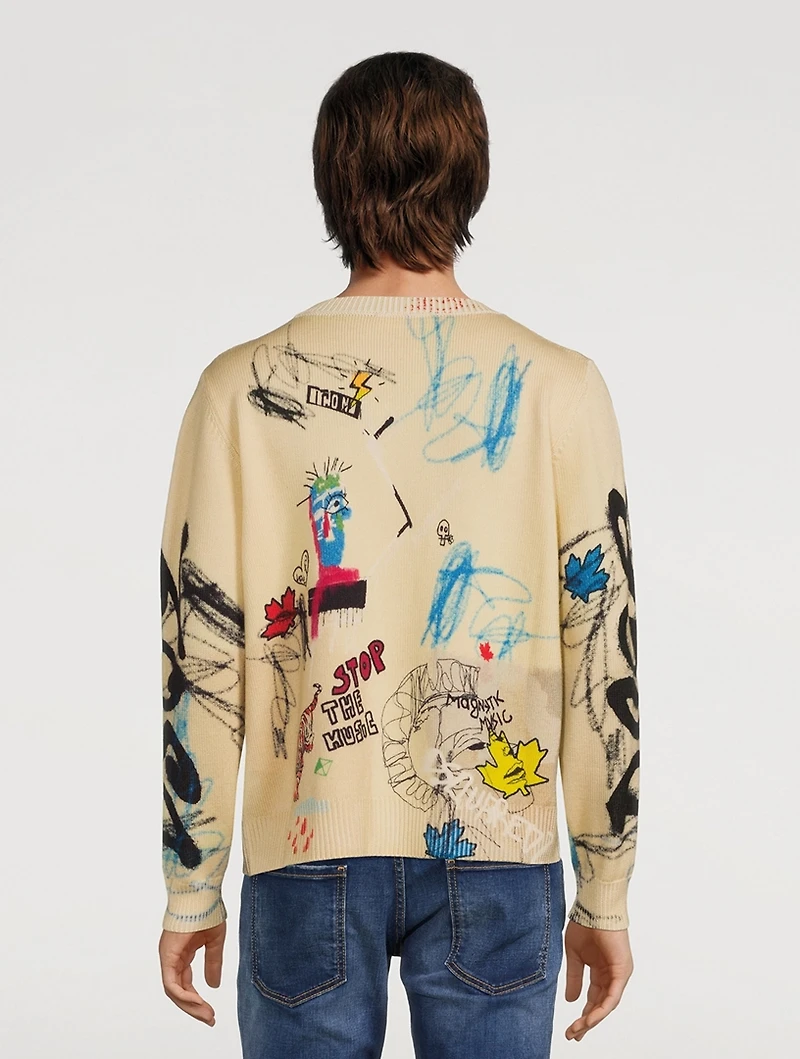 Wool Sweater Street Art Print