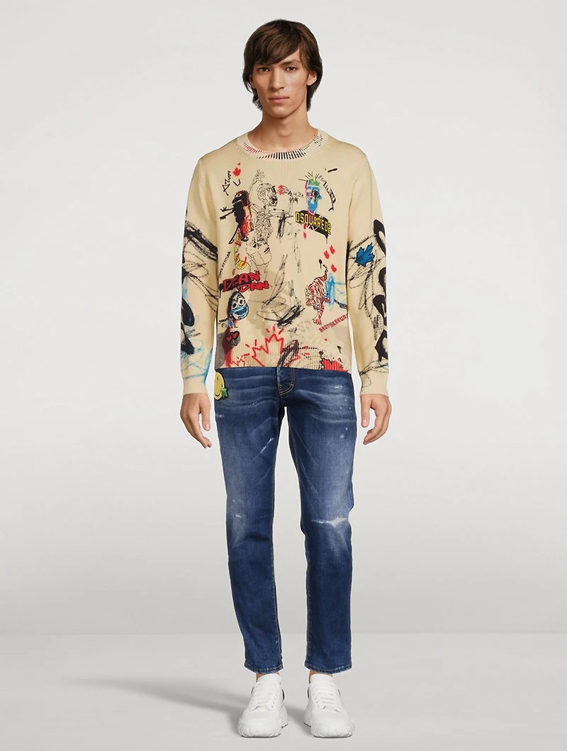Wool Sweater Street Art Print