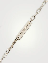 Sterling Silver Safety Pin Bracelet