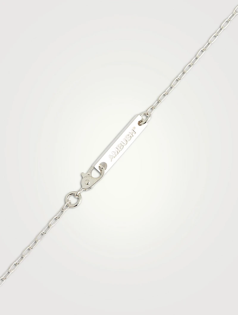 Sterling Silver Safety Pin Necklace