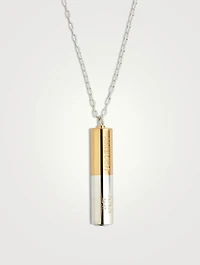 Sterling Silver Battery Charm Necklace