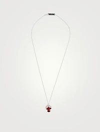 Sterling Silver Mushroom Charm Necklace