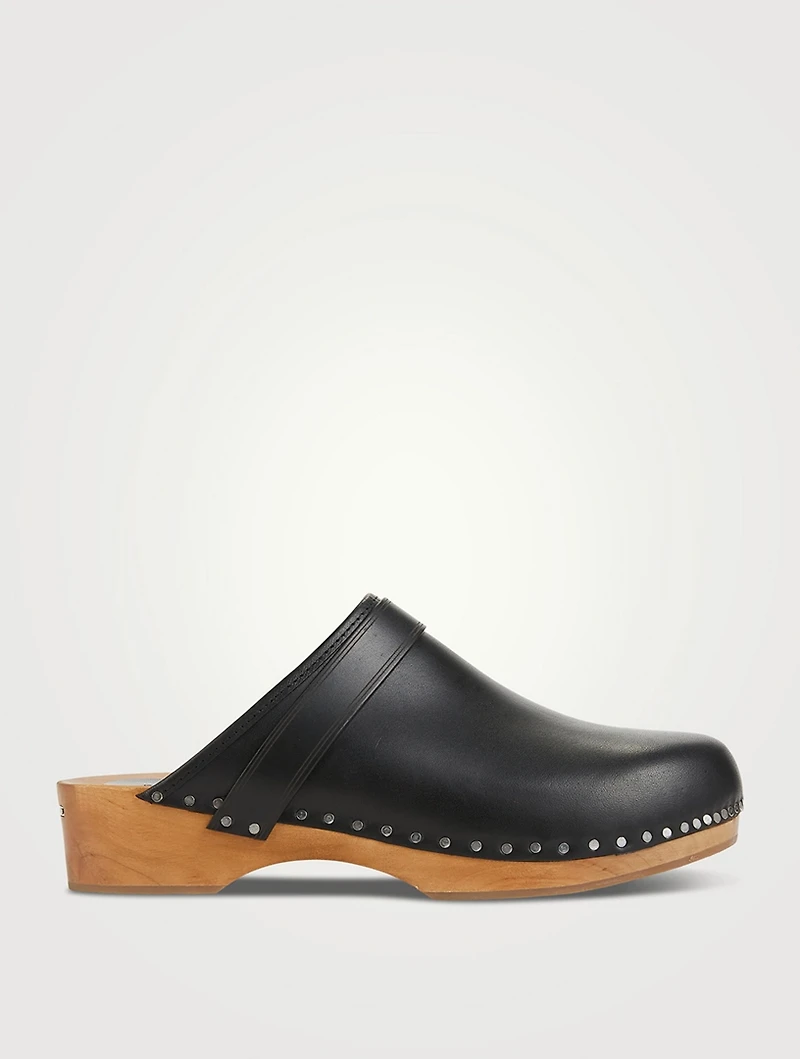 Thalie Leather Clogs