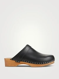 Thalie Leather Clogs