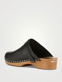 Thalie Leather Clogs