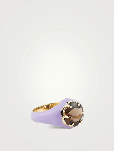 Da Funkadelic Signet Ring With Quartz