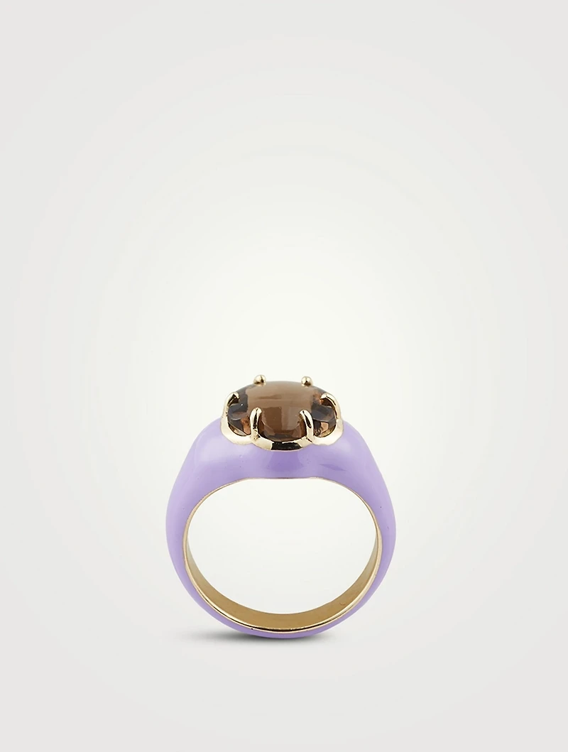 Da Funkadelic Signet Ring With Quartz