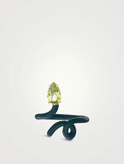 Baby Vine Ring With Peridot