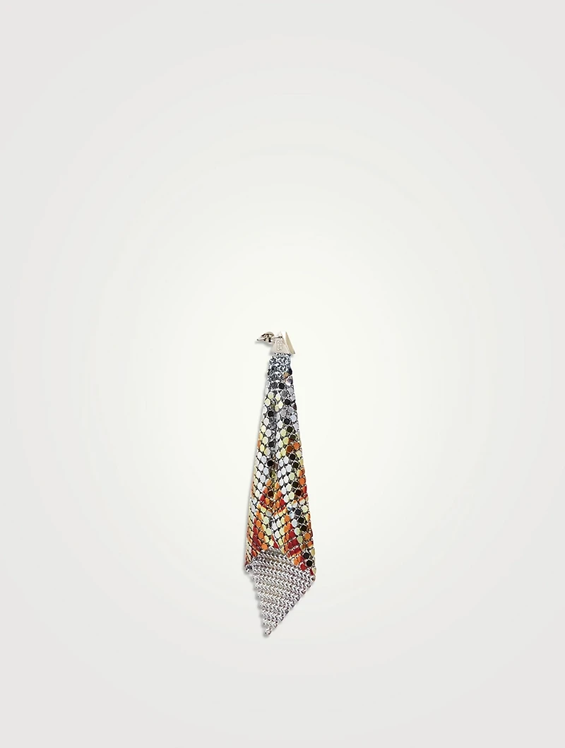 Pixel Flow Earrings In Patchwork Print