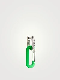 Small Chiara White Gold Earring With Diamonds