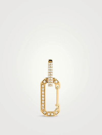 Chiara 18K Yellow Gold Earring With Diamonds
