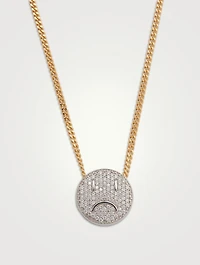 Smile 18K Yellow And White Gold Necklace