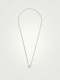 Smile 18K Yellow And White Gold Necklace