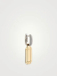 Small Tokyo Gold Earring With Diamonds