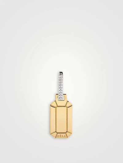 Small Tokyo Gold Earring With Diamonds