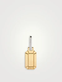 Small Tokyo Gold Earring With Diamonds
