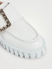 Viv' Go Strass Buckle Patent Leather Creepers
