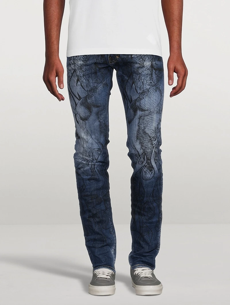 Cool Guy Graphic Skinny Jeans