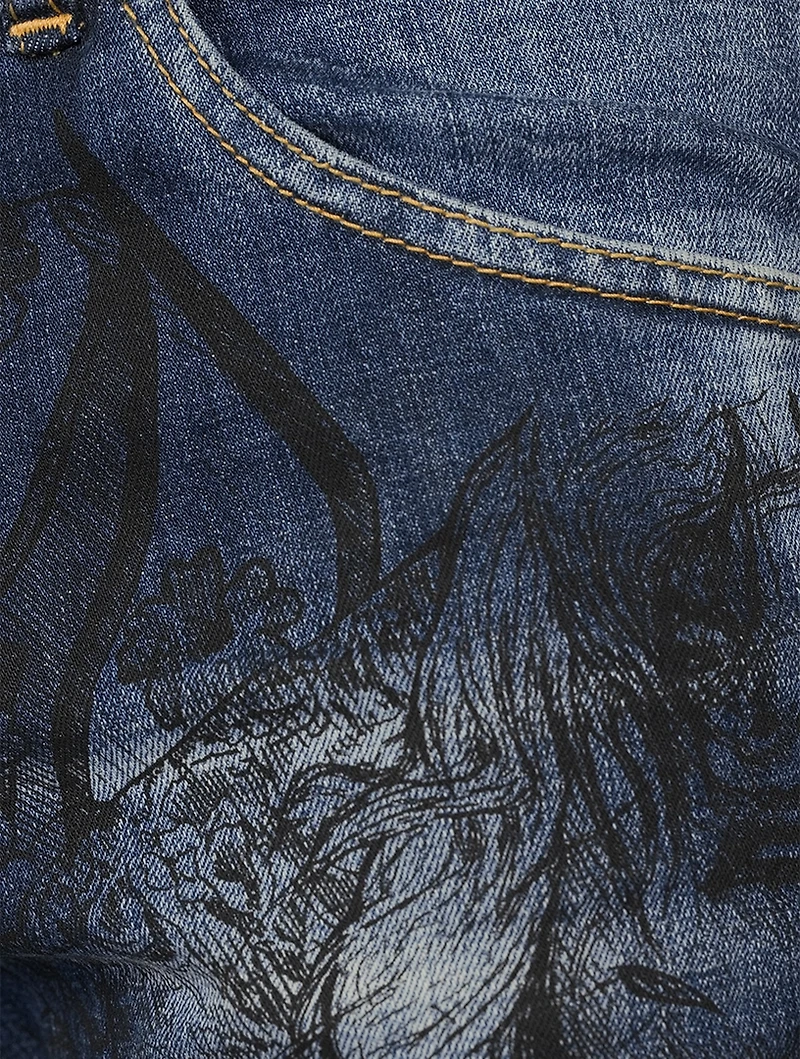 Cool Guy Graphic Skinny Jeans