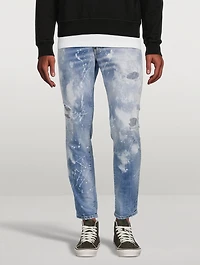 Skater Paint Washed Skinny Jeans