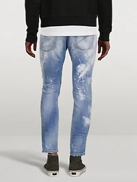 Skater Paint Washed Skinny Jeans