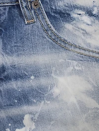 Skater Paint Washed Skinny Jeans
