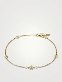 Interlocking G 18K Bracelet With Star