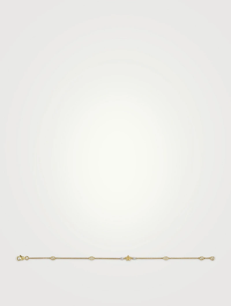 Interlocking G 18K Bracelet With Star